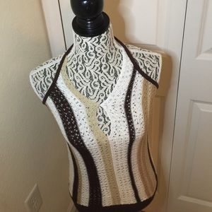 Crop crochet tank top